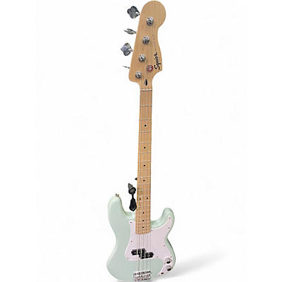 Used Squier Sonic Precision Bass Surf Green Electric Bass Guitar