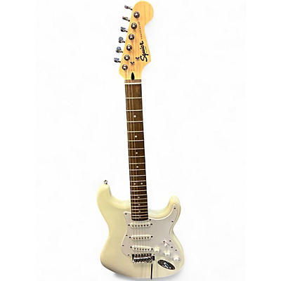 Used Squier Sonic Strat Olympic White Solid Body Electric Guitar