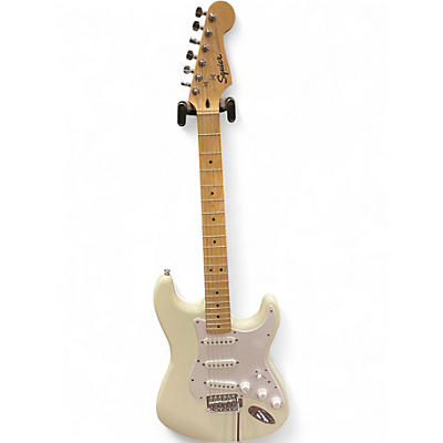 Used Squier Sonic Stratocaster Alpine White Solid Body Electric Guitar