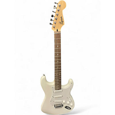 Used Squier Sonic Stratocaster Arctic White Solid Body Electric Guitar