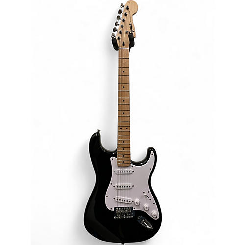 Used Squier Sonic Stratocaster BLACK Solid Body Electric Guitar BLACK