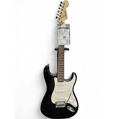 Used Squier Sonic Stratocaster Black Solid Body Electric Guitar