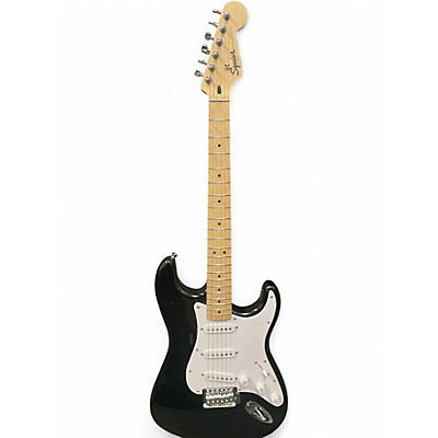 Used Squier Sonic Stratocaster Black Solid Body Electric Guitar