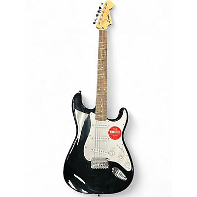 Used Squier Sonic Stratocaster Black Solid Body Electric Guitar