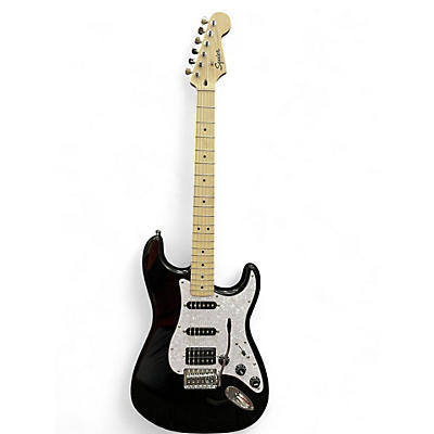 Used Squier Sonic Stratocaster HSS Black Solid Body Electric Guitar