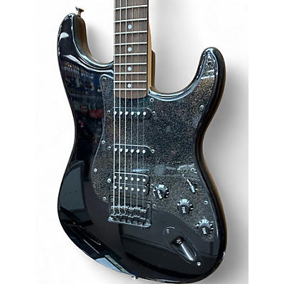 Used Squier Sonic Stratocaster HSS Black Solid Body Electric Guitar