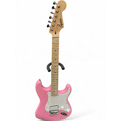 Used Squier Sonic Stratocaster HT H Flash Pink Solid Body Electric Guitar