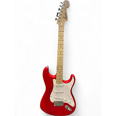 Used Squier Sonic Stratocaster Limited Maple Fretboard Torino Red Solid Body Electric Guitar