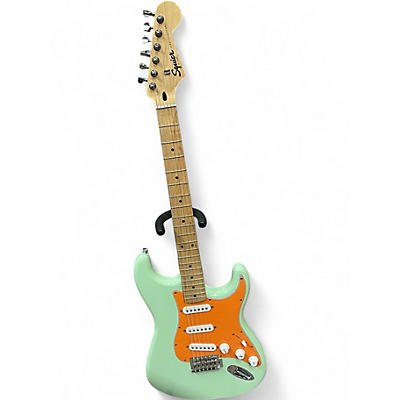 Used Squier Sonic Stratocaster Surf Green Solid Body Electric Guitar
