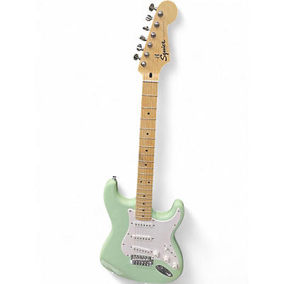 Used Squier Sonic Stratocaster Surf Green Solid Body Electric Guitar