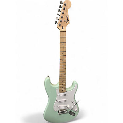 Used Squier Sonic Stratocaster Surf Green Solid Body Electric Guitar