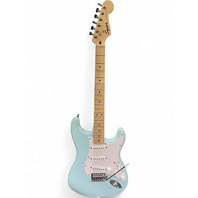 Used Squier Sonic Stratocaster Surf Green Solid Body Electric Guitar