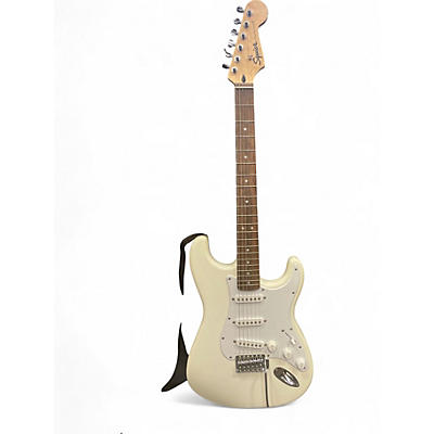 Used Squier Sonic Stratocaster White Solid Body Electric Guitar