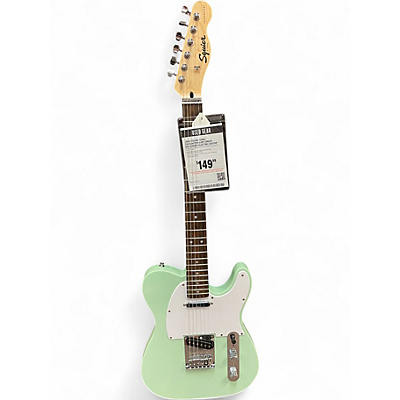 Used Squier Sonic Telecaster Surf Green Solid Body Electric Guitar
