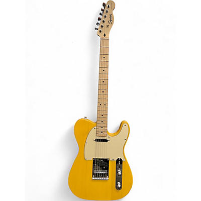 Used Squier Sonic Telecaster Yellow Solid Body Electric Guitar