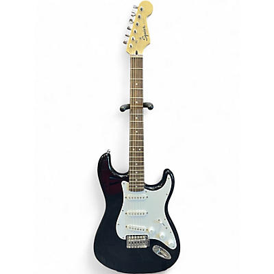 Used Squier Sonic stratocaster Black Solid Body Electric Guitar