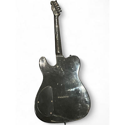 Used Squier Squier Double Fat Deluxe Telecaste Black Solid Body Electric Guitar