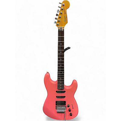 Squier Used Squier Squier HM Stratocaster HSS Pink Solid Body Electric Guitar