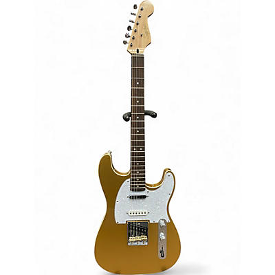Used Squier Squier Paranormal Custom Nashville Stratocaster Aztec Gold Solid Body Electric Guitar