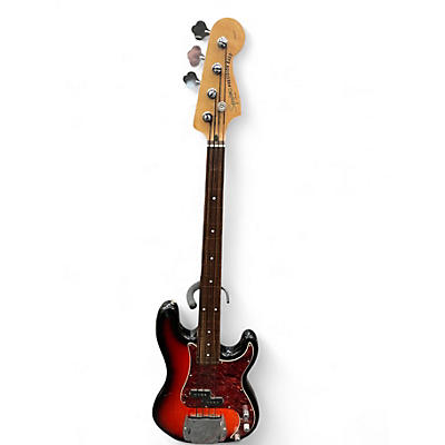 Used Squier Standard Precision Bass Fretless 2 Tone Sunburst Electric Bass Guitar