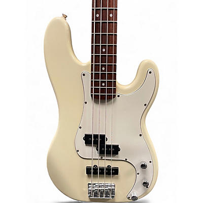 Used Squier Standard Precision Bass Special Vintage White Electric Bass Guitar