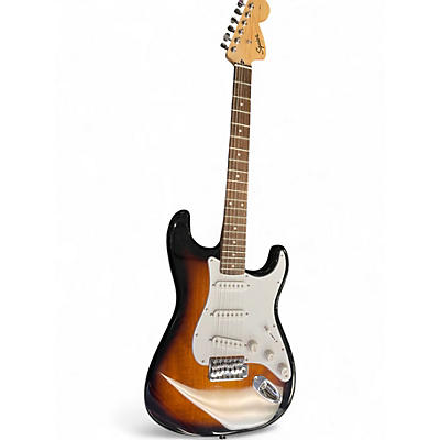 Used Squier Standard Stratocaster 2 Color Sunburst Solid Body Electric Guitar