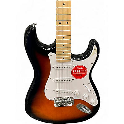 Used Squier Standard Stratocaster 2 Color Sunburst Solid Body Electric Guitar