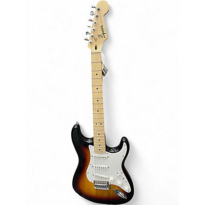 Used Squier Standard Stratocaster 2 Color Sunburst Solid Body Electric Guitar