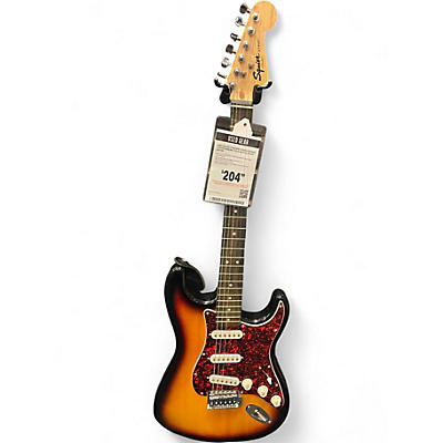 Used Squier Standard Stratocaster 2 Color Sunburst Solid Body Electric Guitar