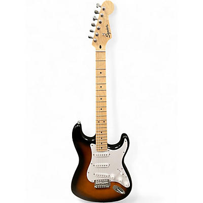 Used Squier Standard Stratocaster 2 Color Sunburst Solid Body Electric Guitar