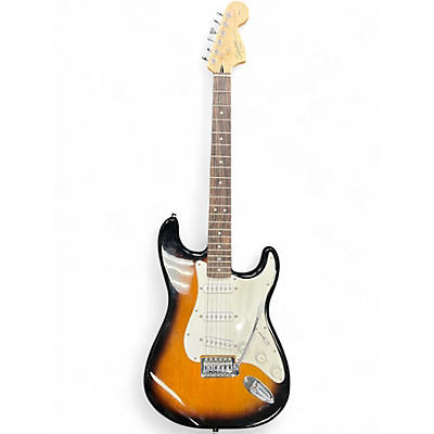 Used Squier Standard Stratocaster 2 Tone Sunburst Solid Body Electric Guitar