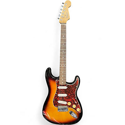 Used Squier Standard Stratocaster 2 Tone Sunburst Solid Body Electric Guitar