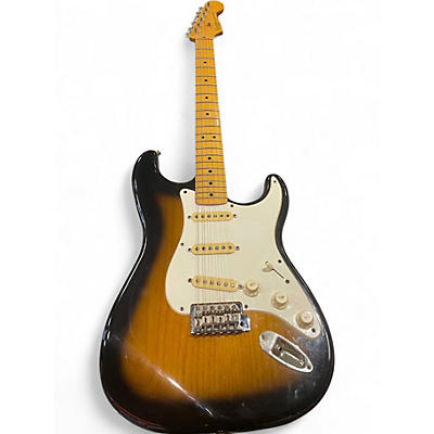 Used Squier Standard Stratocaster 2 Tone Sunburst Solid Body Electric Guitar