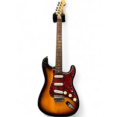 Used Squier Standard Stratocaster 3 Tone Sunburst Solid Body Electric Guitar