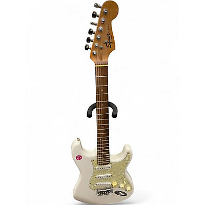 Used Squier Standard Stratocaster Arctic White Solid Body Electric Guitar