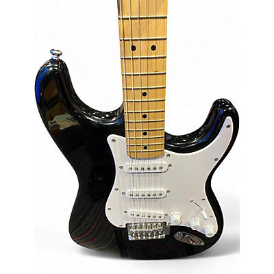 Used Squier Standard Stratocaster BLACK Solid Body Electric Guitar