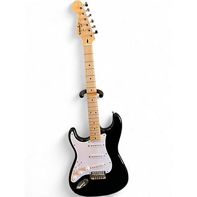 Used Squier Standard Stratocaster BLACK Solid Body Electric Guitar