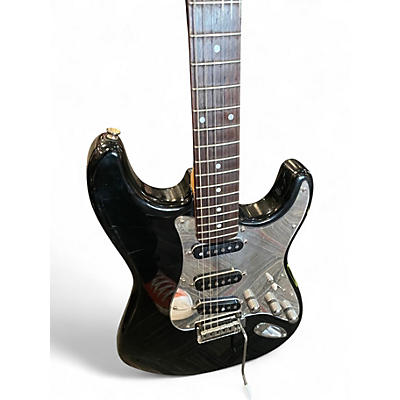 Used Squier Standard Stratocaster Black Solid Body Electric Guitar