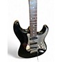 Used Squier Standard Stratocaster Black Solid Body Electric Guitar Black