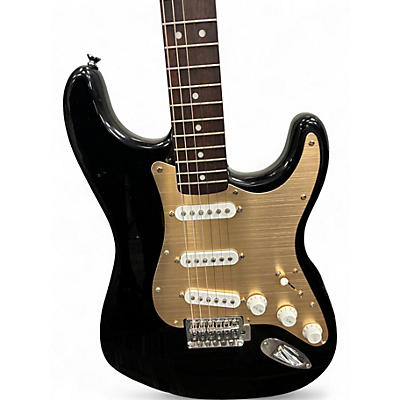 Used Squier Standard Stratocaster Black Solid Body Electric Guitar