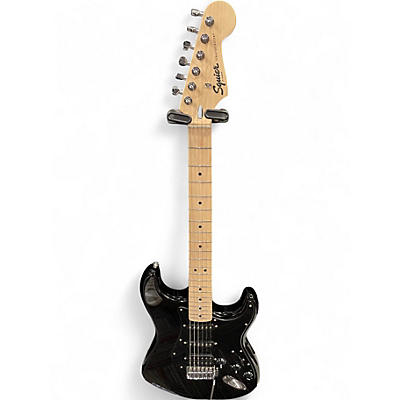 Used Squier Standard Stratocaster Black Solid Body Electric Guitar