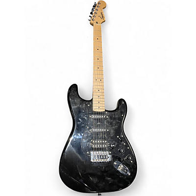 Used Squier Standard Stratocaster Black Solid Body Electric Guitar