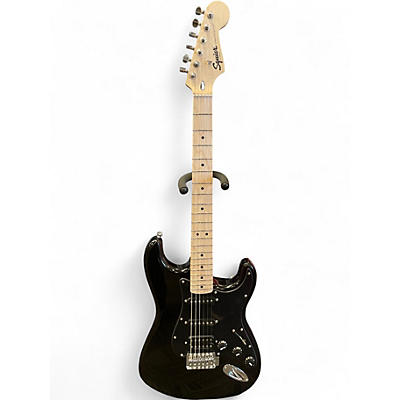 Used Squier Standard Stratocaster Black Solid Body Electric Guitar