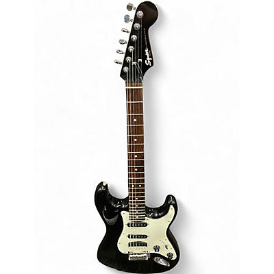 Used Squier Standard Stratocaster Black Solid Body Electric Guitar