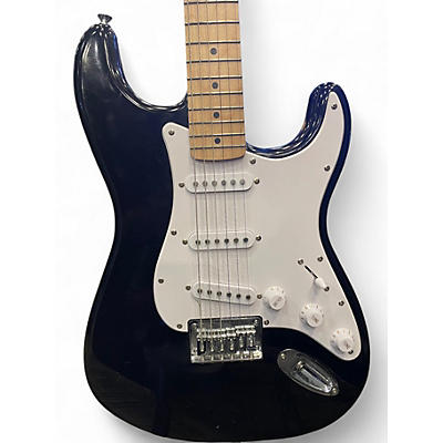 Used Squier Standard Stratocaster Black Solid Body Electric Guitar
