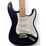 Used Squier Standard Stratocaster Black Solid Body Electric Guitar Black