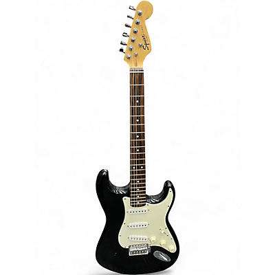 Used Squier Standard Stratocaster Black Solid Body Electric Guitar