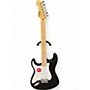Used Squier Standard Stratocaster Black Solid Body Electric Guitar Black