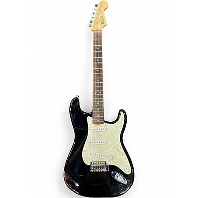 Used Squier Standard Stratocaster Black Solid Body Electric Guitar