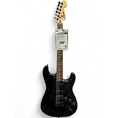 Used Squier Standard Stratocaster Black Solid Body Electric Guitar
